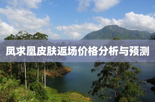 鳳求凰皮膚返場(chǎng)價(jià)格分析與預(yù)測(cè)